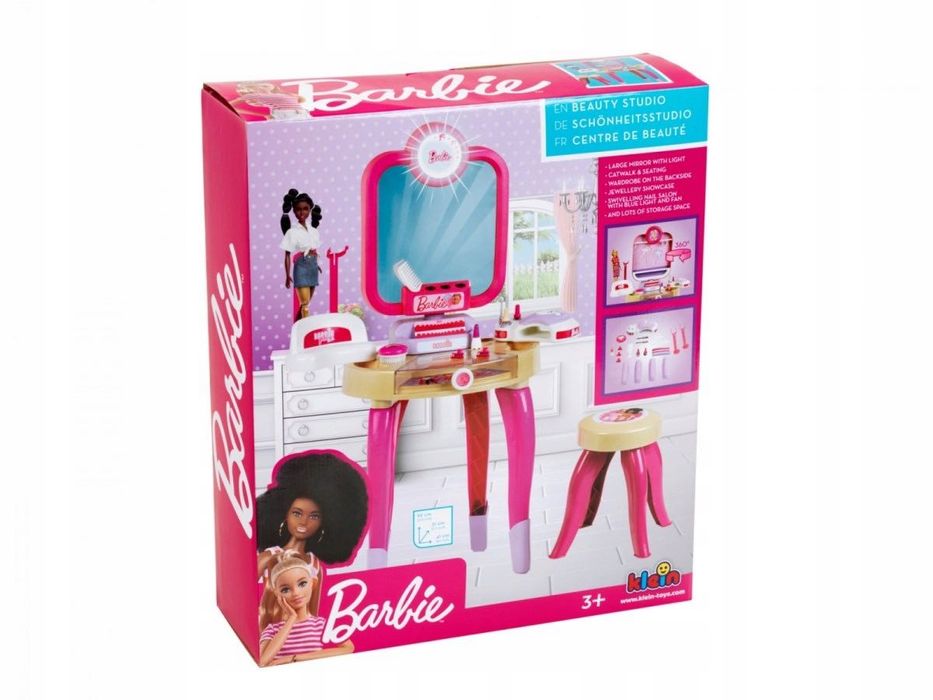 Toaletka Barbie Dla Dzieci Klein 5721 Z Lampą I Akcesoriami Prezent