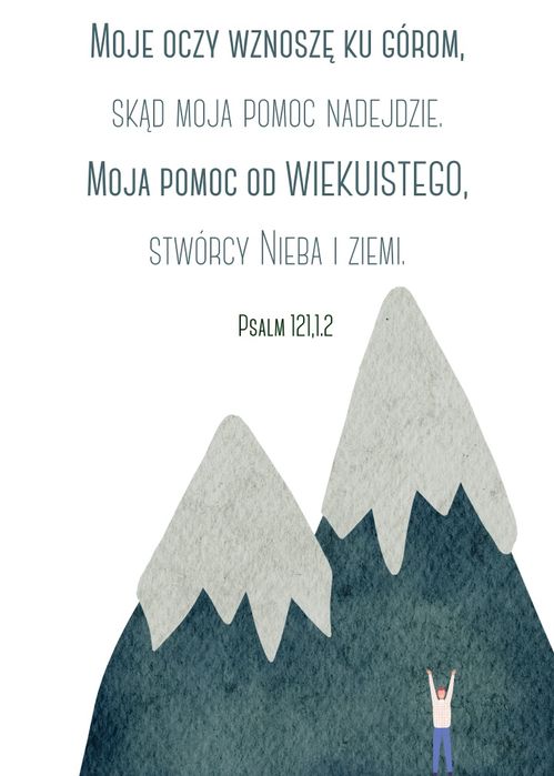 Plakat chrześcijański dla dzieci – format A4