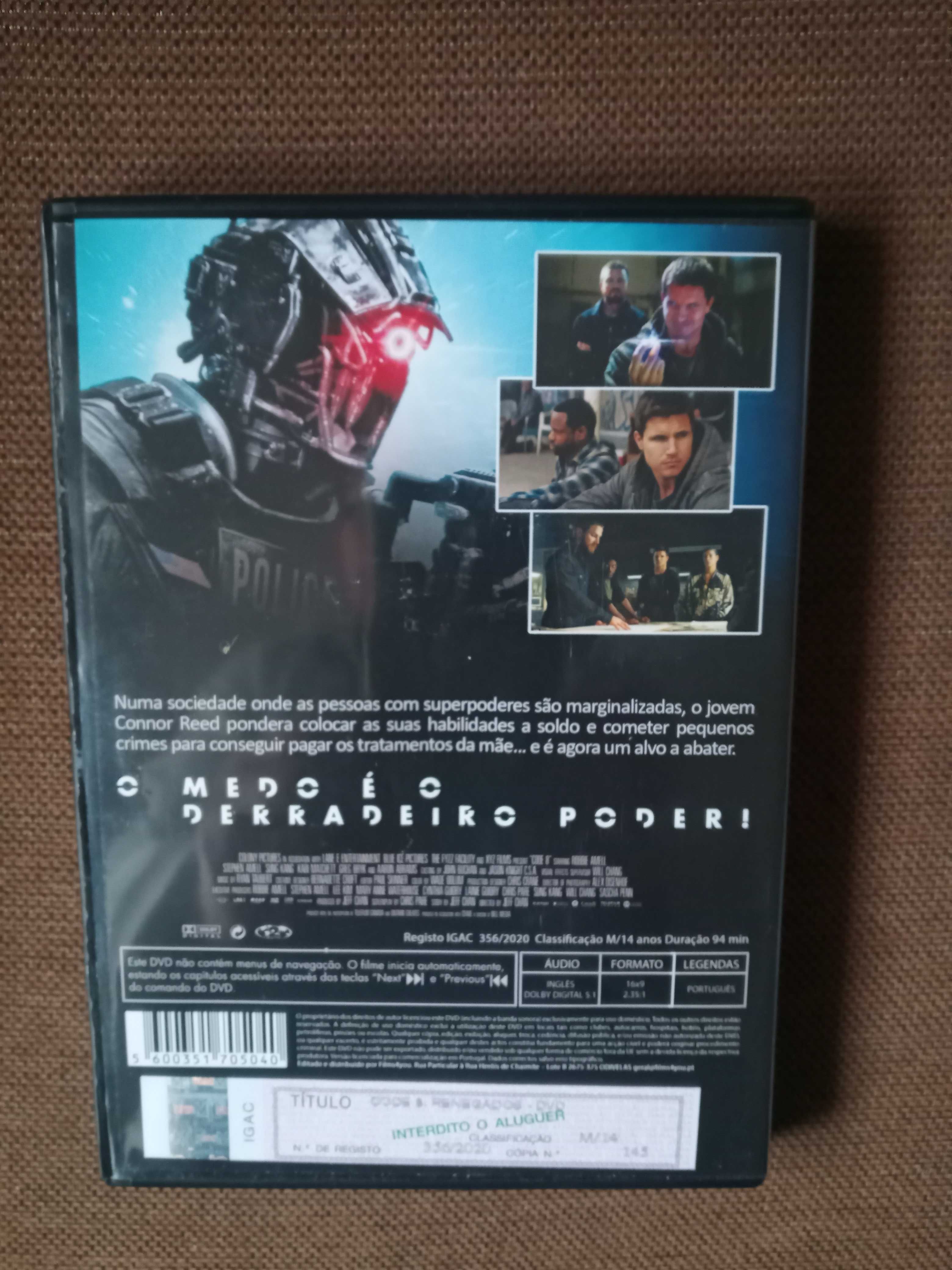 filme dvd original - code 8 - renegados  - novo