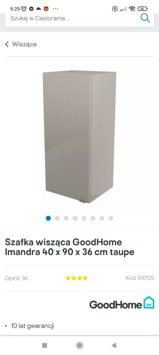 2 Szafki łazienkowe goodhome, kolor taupe.