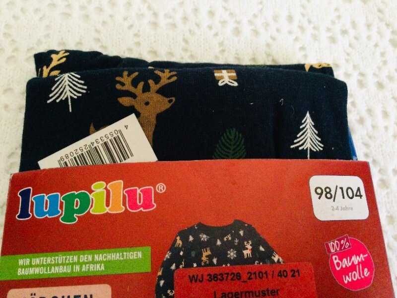 98-104 Німеччина Lupilu! Новорічна Піжама з Оленями нова