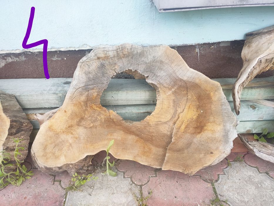 Krążki z otworem orzech włoski