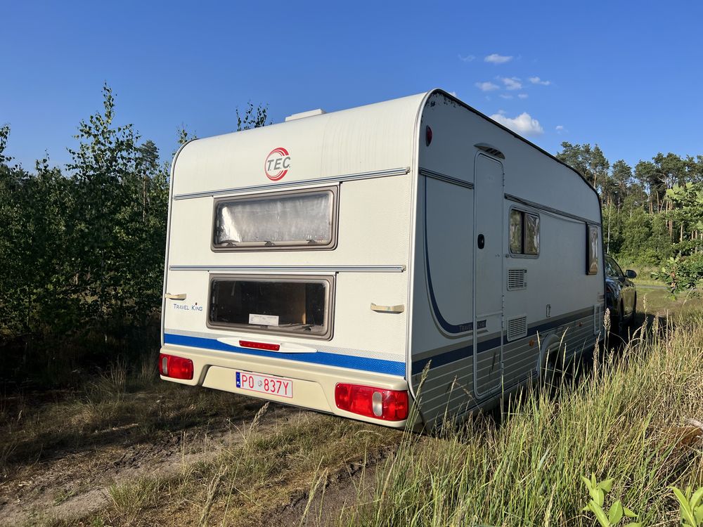 Przyczepa kempingowa TEC 6 osobowa DMC 1300 kg rok prod 2003 pietrowe