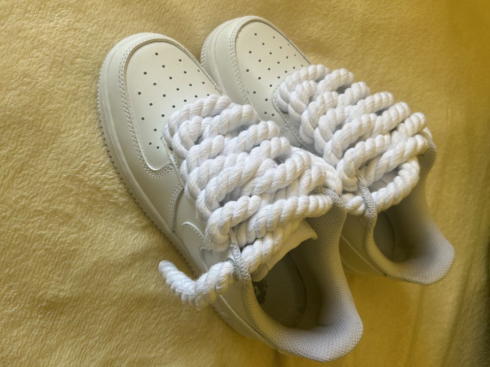 Air force rope laces branco