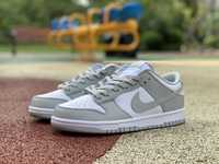 Кросівки Nike Dunk Low Retro Grey Fog Найки Данки сірі білі ретро