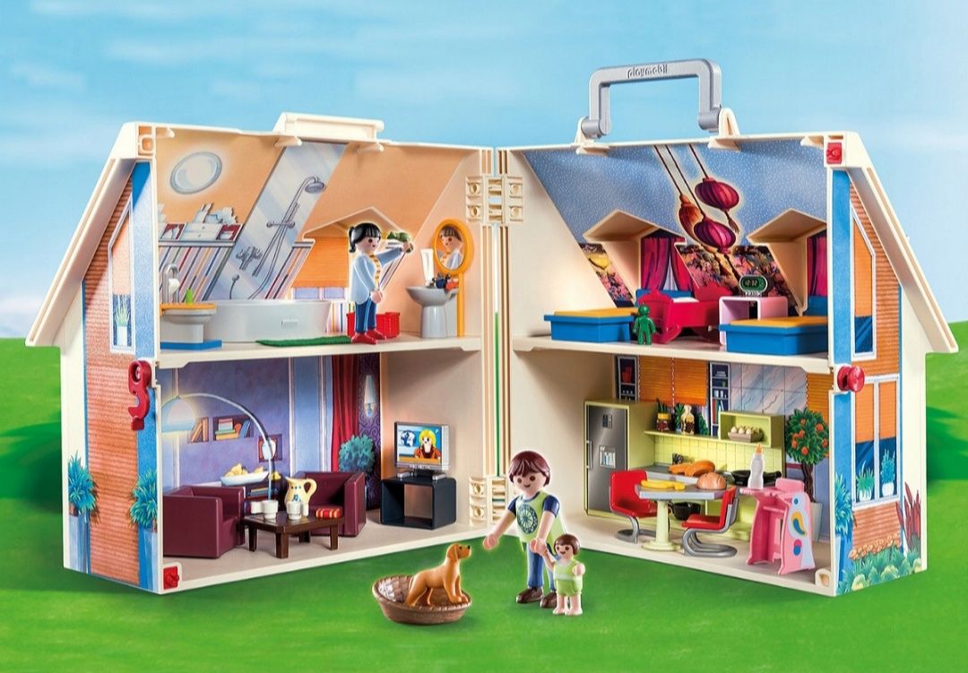 Playmobil Przenośny domek z wyposażeniem 70985