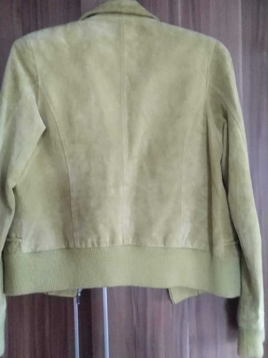 kurtka skora zielona