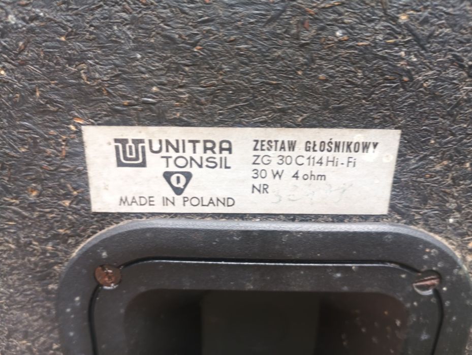 Unitra Tonsil kolumna głośnikowa ZG 30 C114Hi-Fi 30W PRL