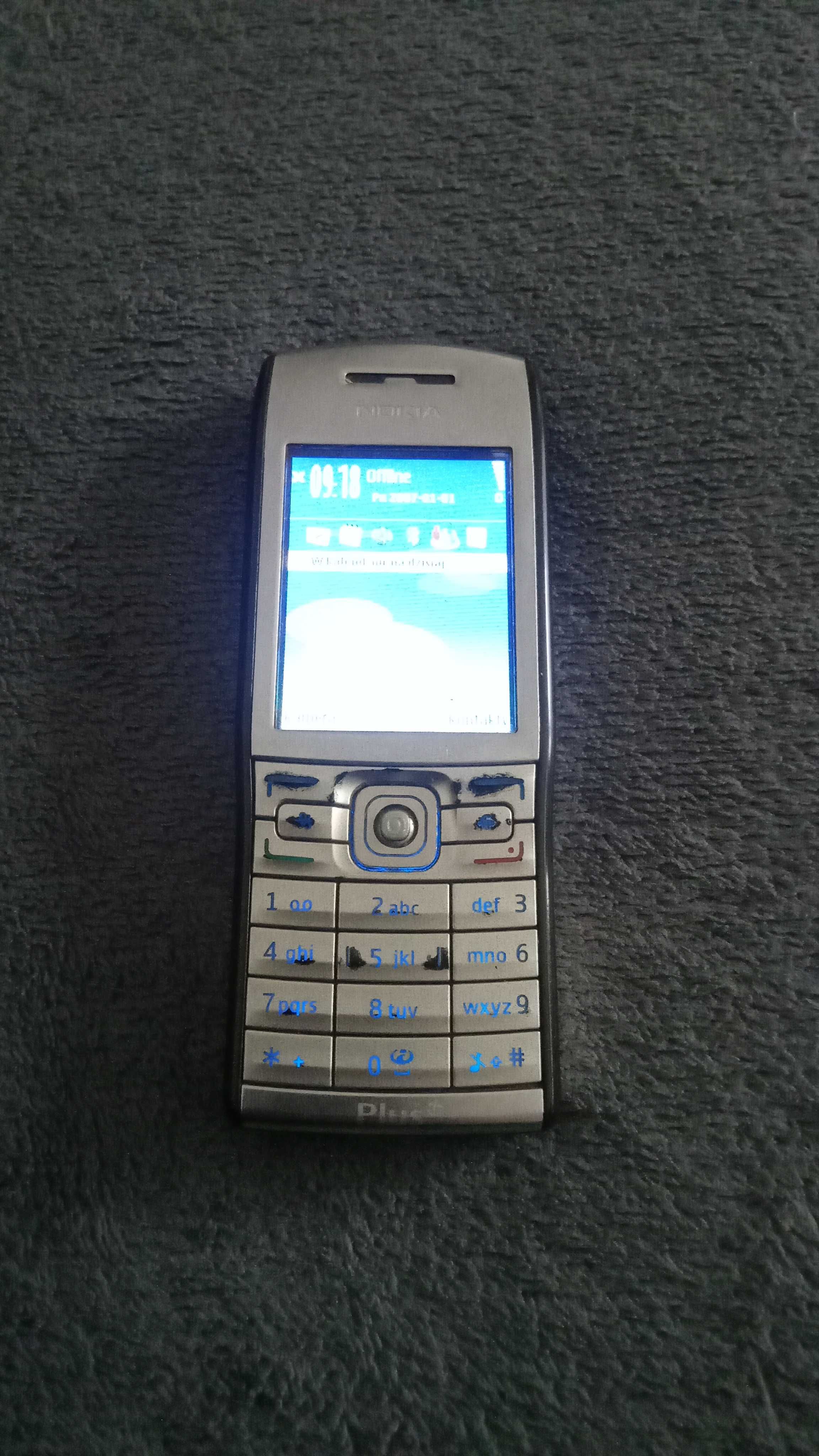 Telefon Nokia e50 E 50 srebrna senior