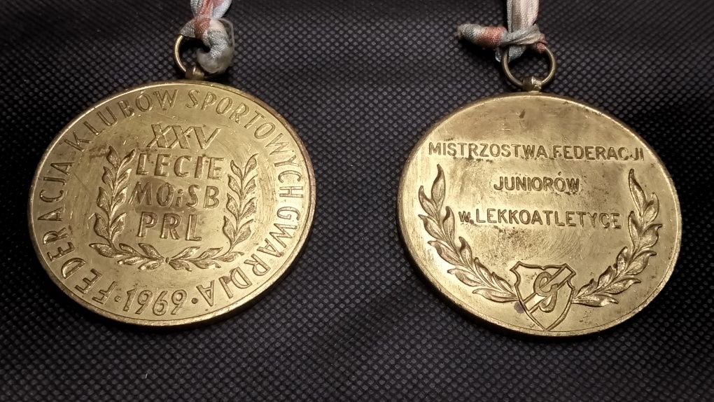 Medal XXV Lecie MOiSB PRL-1969Federacja klubów sportowych Gwardia