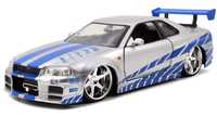 Brian’s Nissan Skyline GTR R34 2Fast 2Furious Modelo Diecast 1/24