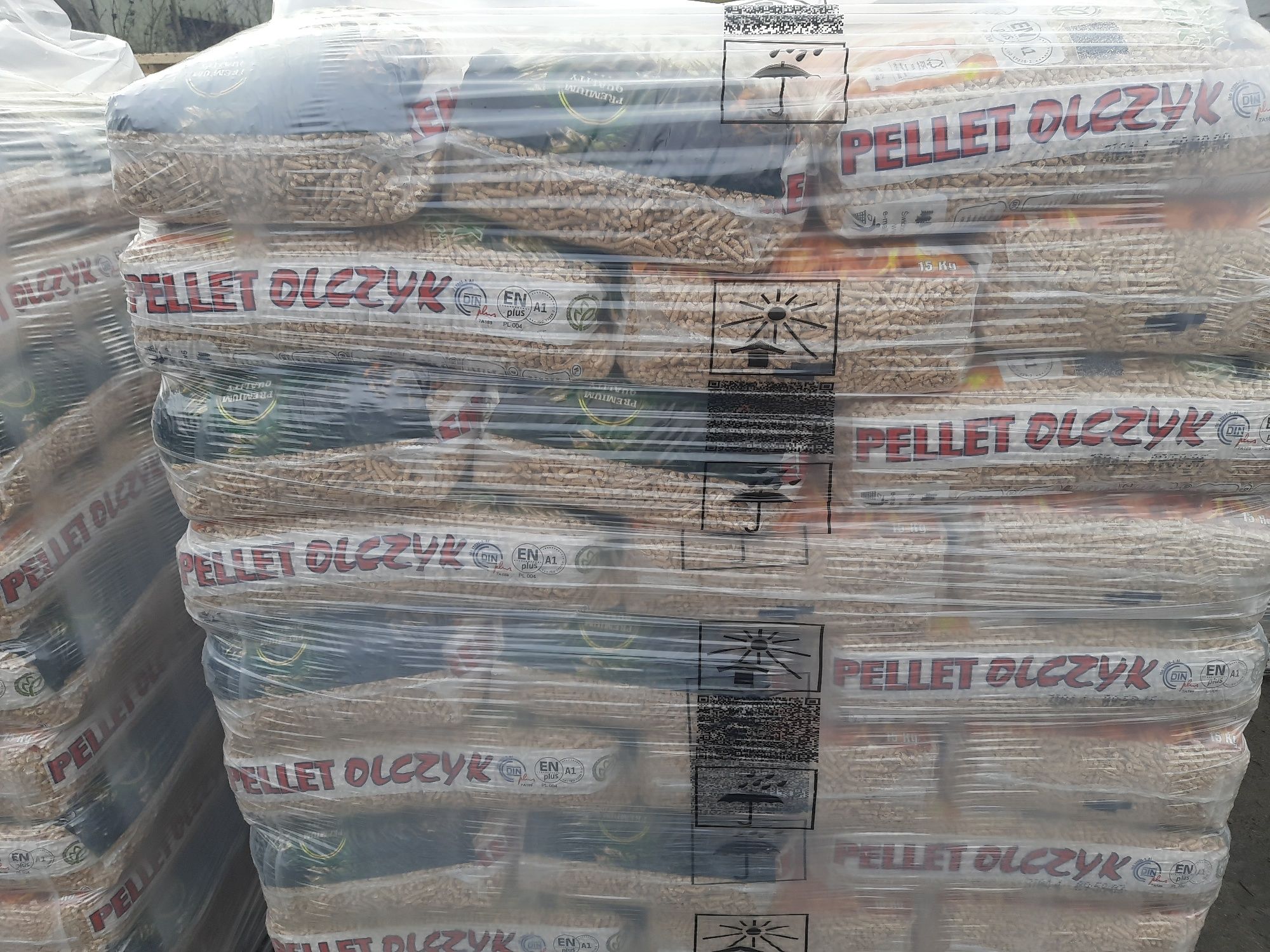 Pellet Olczyk Trzebinia 18,57zł worek możliwość transportu/wniesienia
