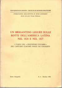 Un brigantino ligure sulle rotte dell'America latina nel 1826