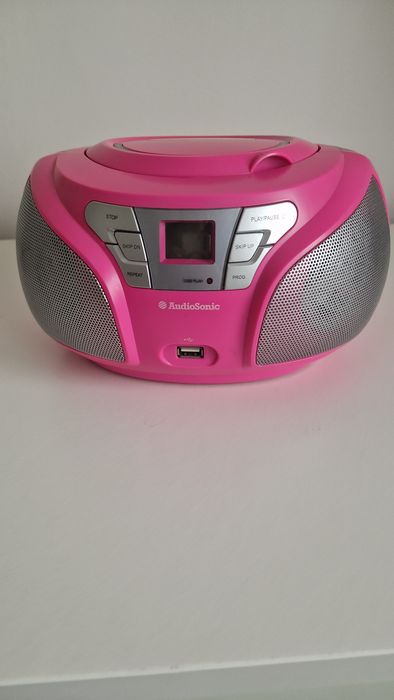 Radio / leitor de CD com luzes