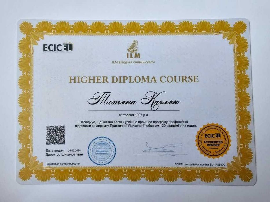 Магістр психології