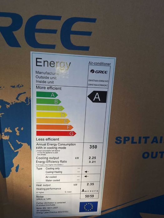 Кондиционер сплит GREE GWH07AAA-K3NNA2A/I/GWH07AAA-K3NNA1A/O