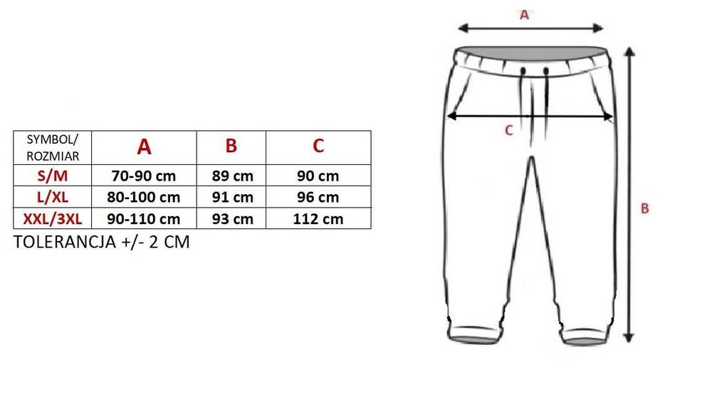 Bajówki damskie spodnie elastyczne rozmiar od S do 5XL