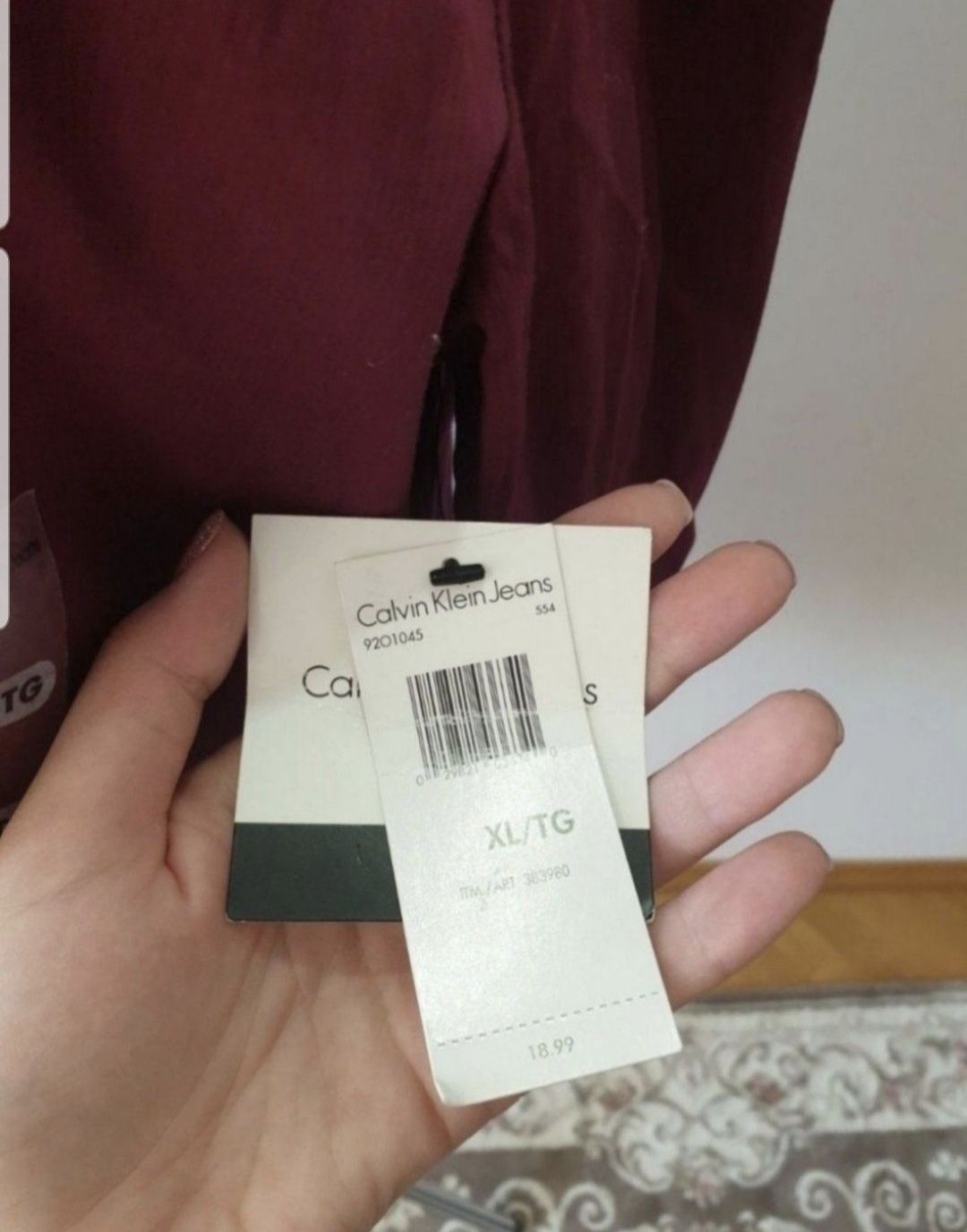 Рубашка блуза Calvin Klein jeans туника XL НОВАЯ
