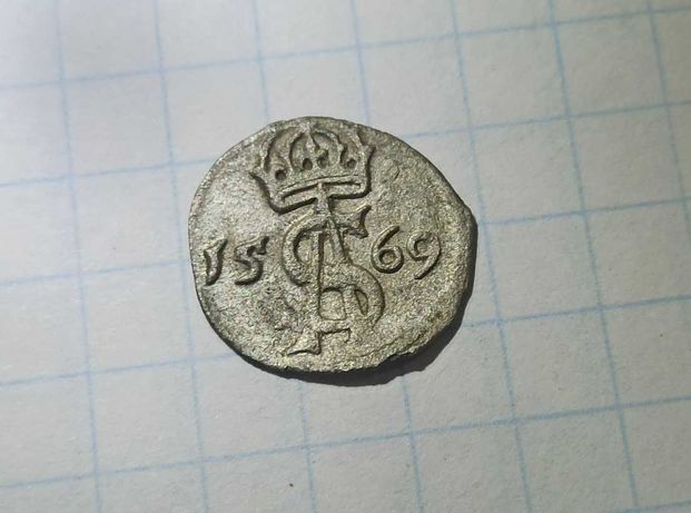 Двуденарий 1569 серебро