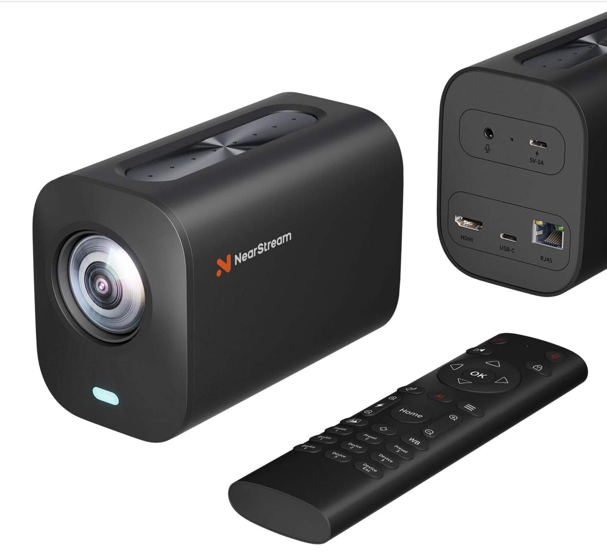 Câmera de Streaming com zoom óptico e controle remoto Nearstream VM20