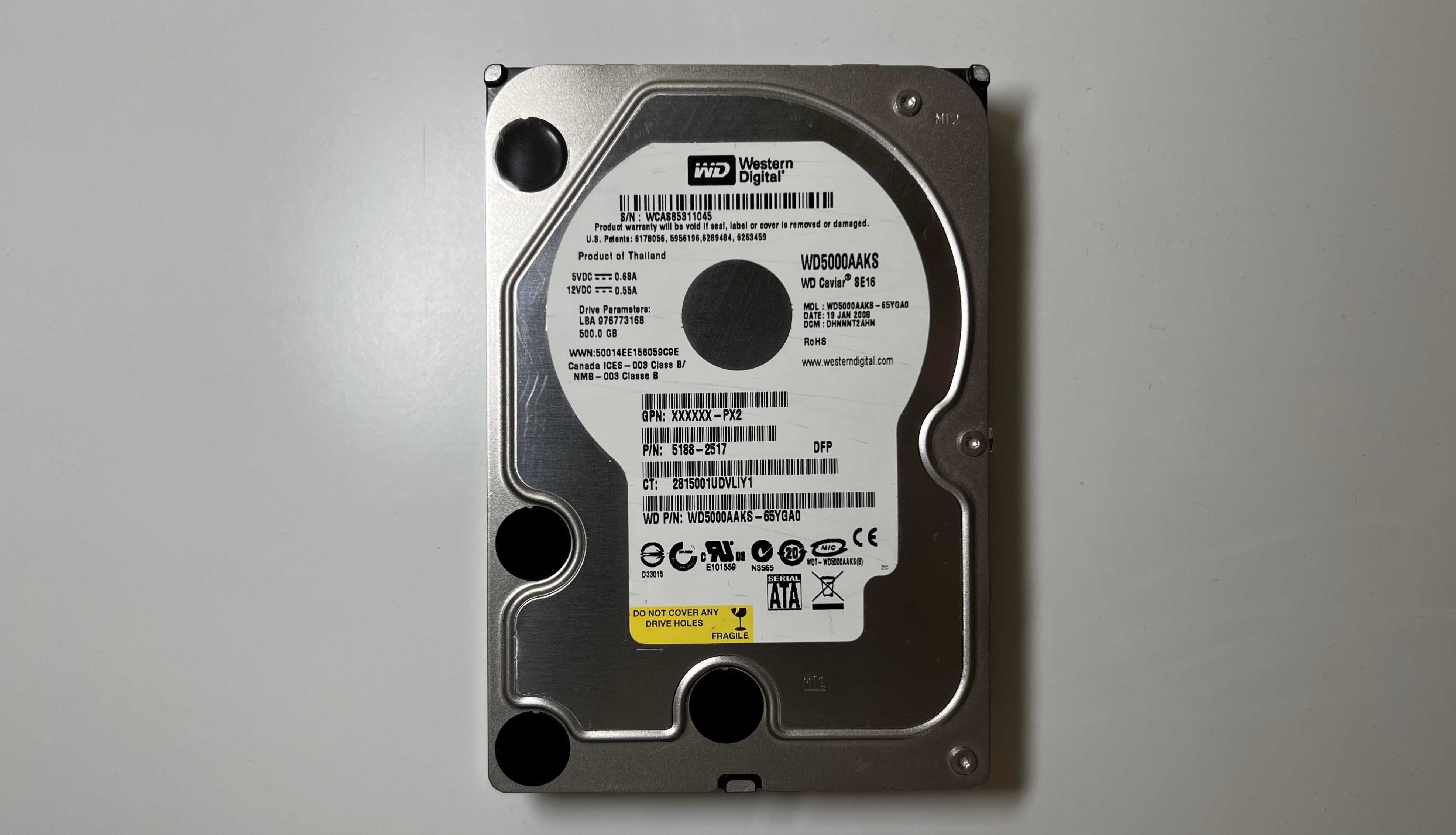 Жорсткий диск WD Blue 500 GB (WD5000AAKS)