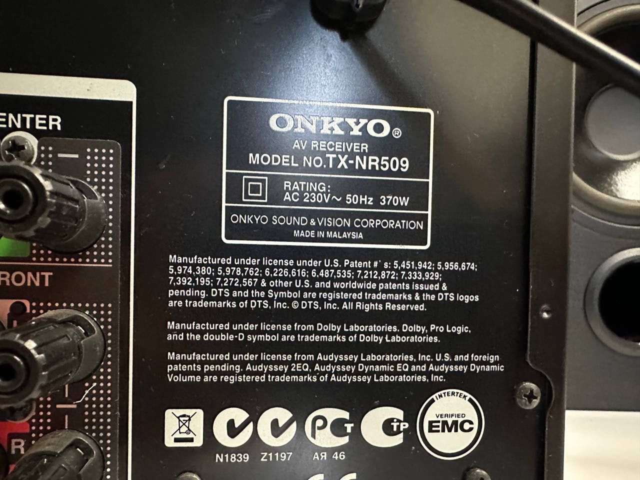 5.1 Amplituner Onkyo TX NR 509, 5*130Wat, HDMI, USB,3D
