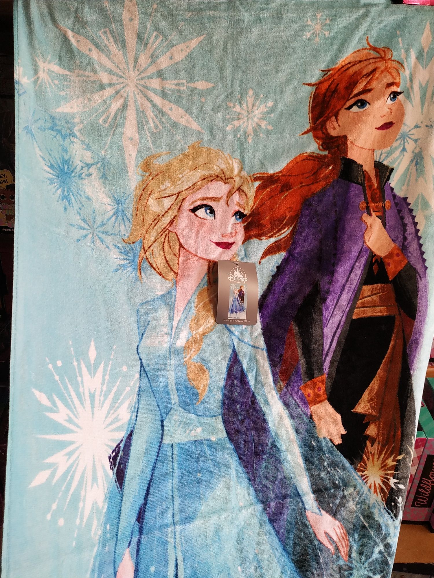 Дитячий рушник Disney Крижане серце Анна Ельза Anna Elsa 150 полотенце