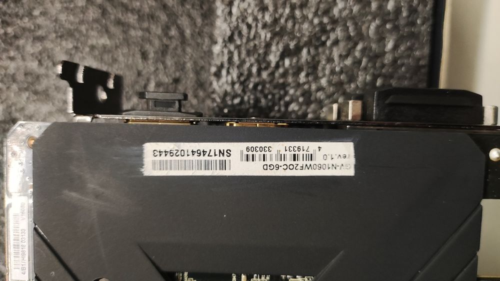 Відеокарта GIGABYTE GeForce GTX 1060 6gb