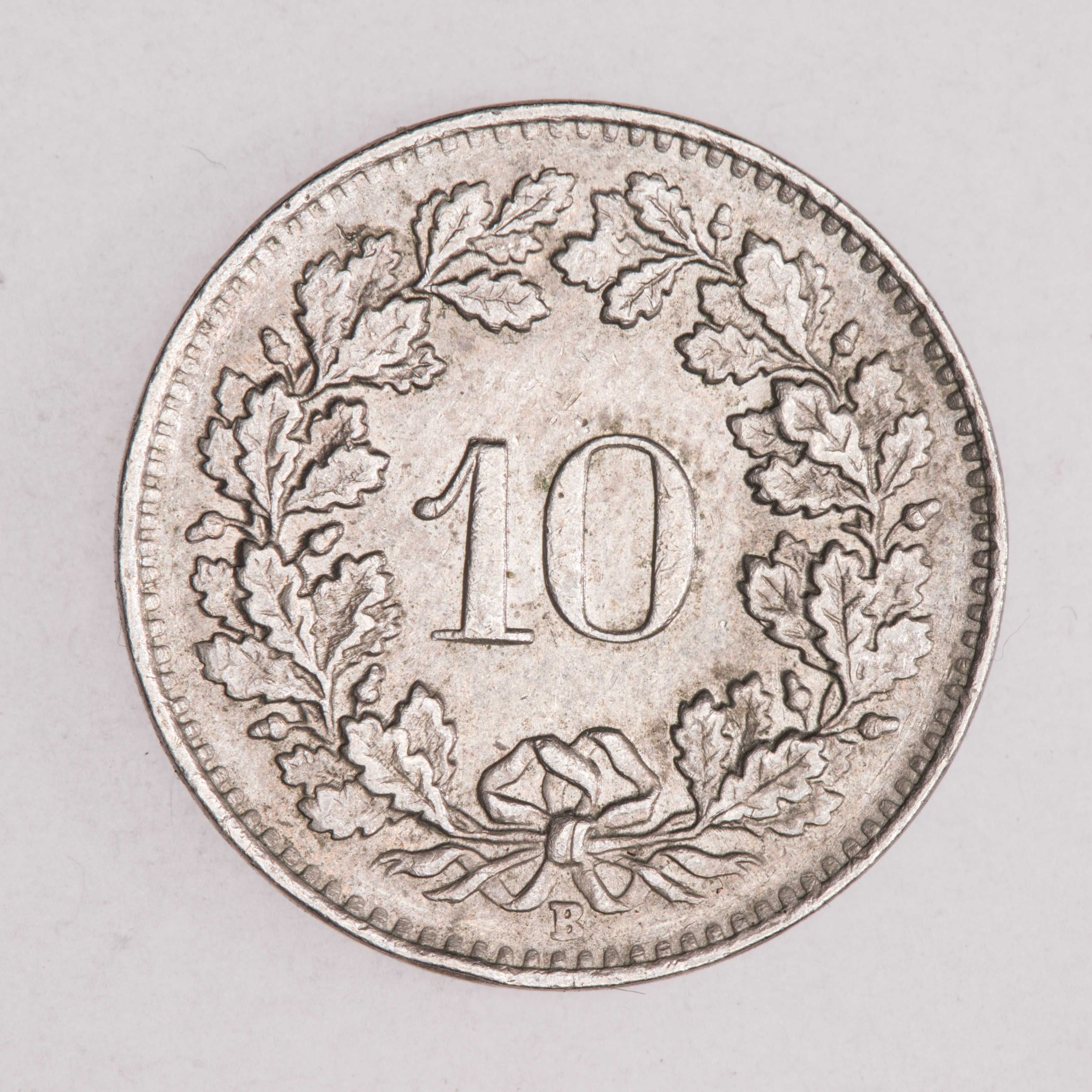 Szwajcaria - zestaw 4 monet 5, 10, 20 rappen 1/2 Fr