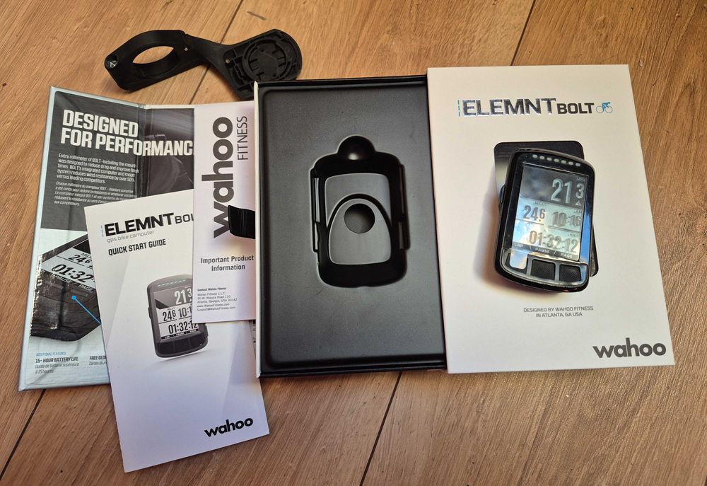 Licznik rowerowy Wahoo ELEMNT Bolt V1 – sprawny, gotowy do jazdy