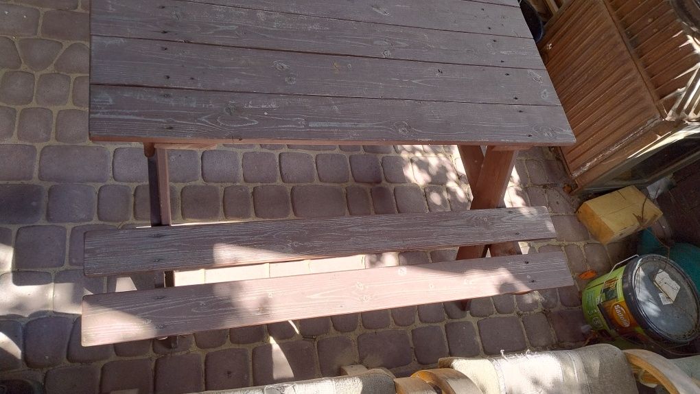 Ławka stół ogrodowy dla dzieci, plac zabaw