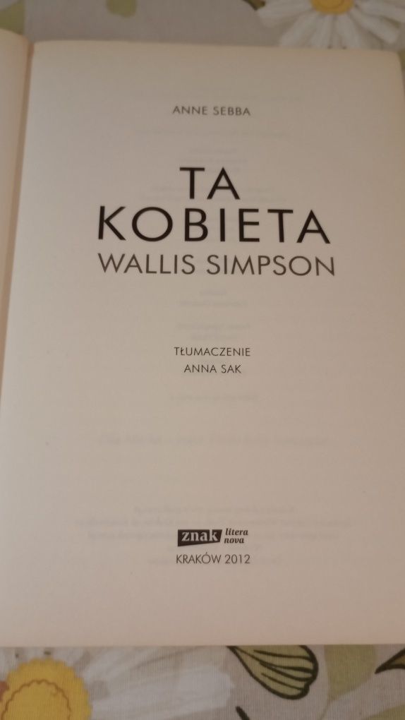 Ta kobieta Wallis Simpson. Anne Sebba