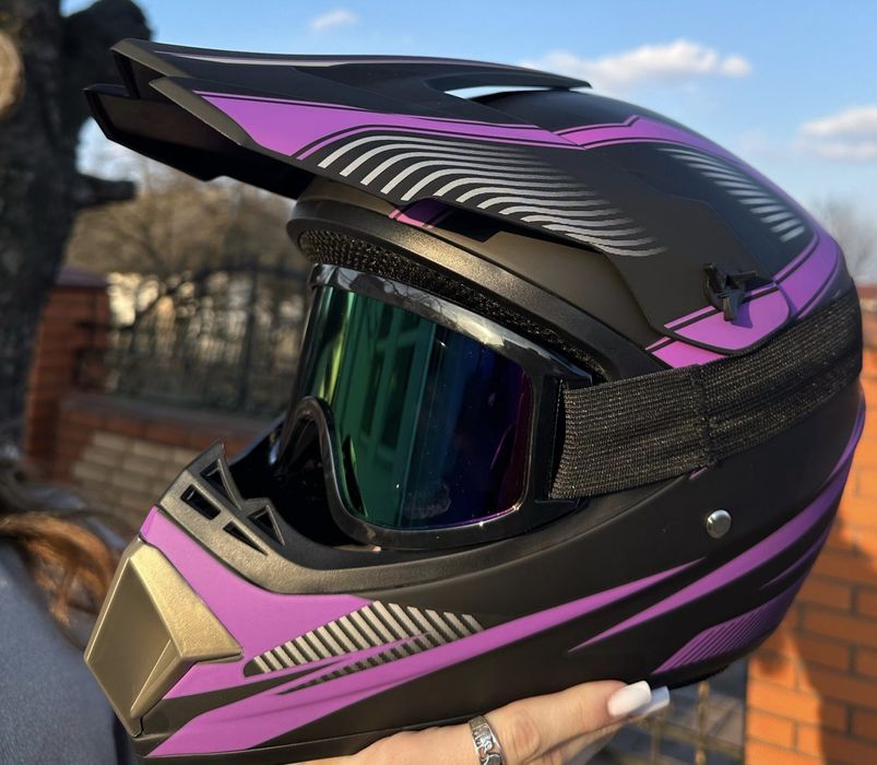 Kask pełny fullface rozmiar S Enduro Hulajnoga Rower Cross