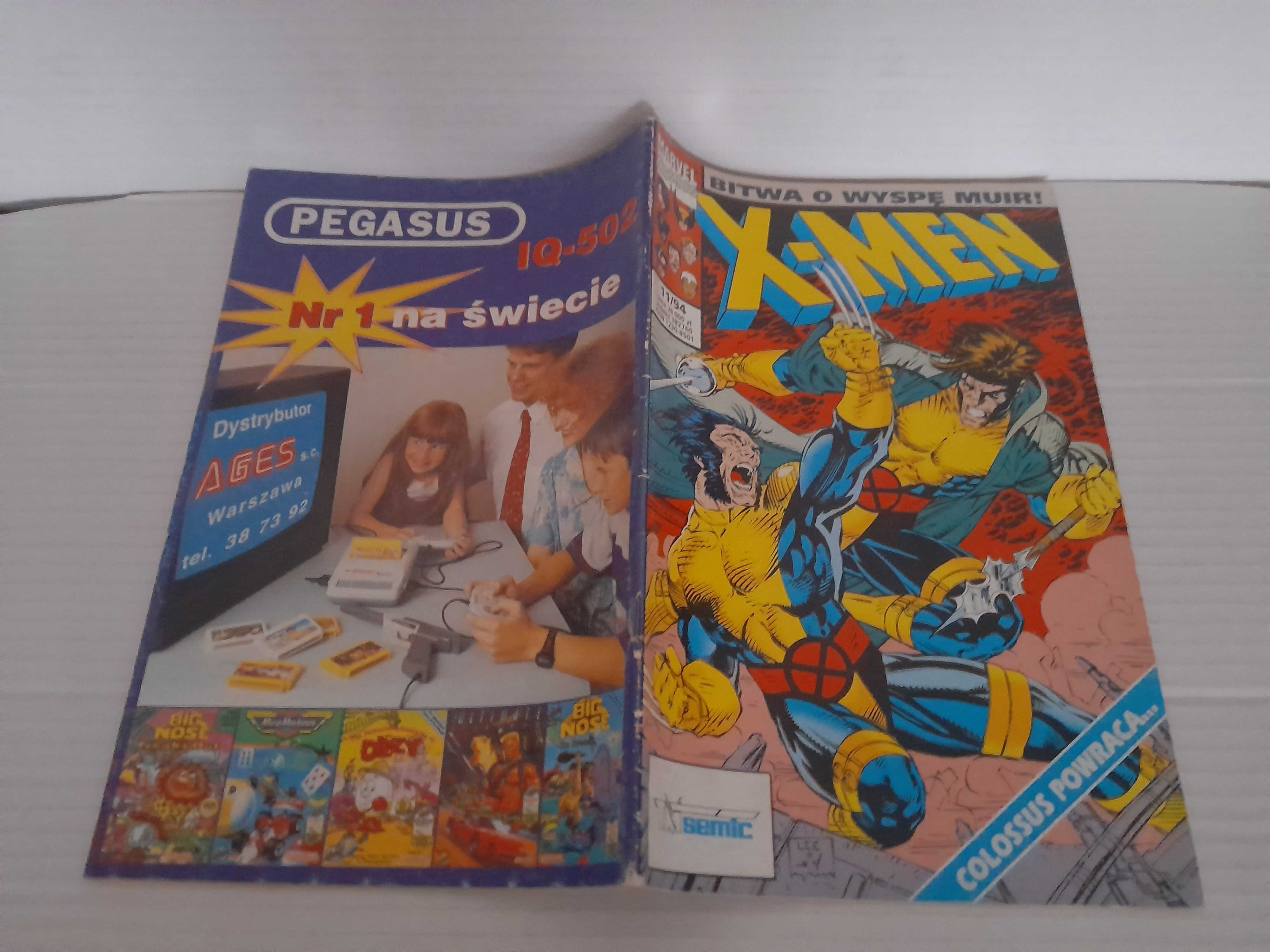 Komiks X-MEN - BITWA O WYSPĘ MUIR TM-SEMIC Nr 11/1994 Bardzo Dobry !!!