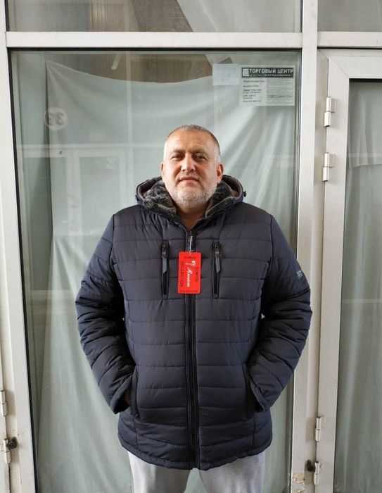 Мужские зимние куртки больших размеров прямого фасона