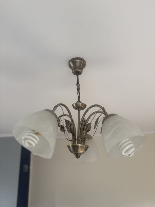 Żyrandol sufitowy + kinkiety