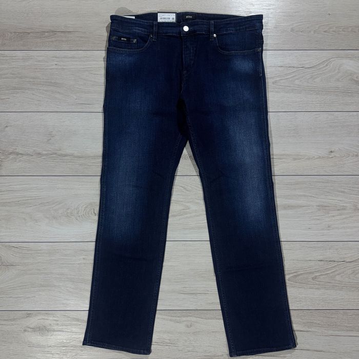 НОВІ Темно сині джинси BOSS Slim Fit Stretch, Розмір 36/30, оригінал