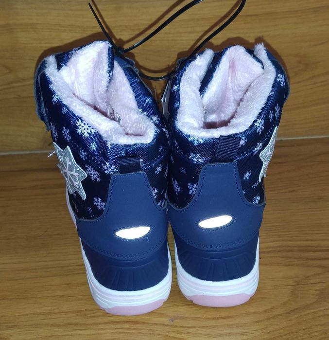 Buty na rzepy dziewczęce, kozaki, śniegowce 32 - nowe