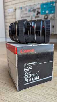 Canon EF 85mm f/1.8 USM майже новий, з адаптером