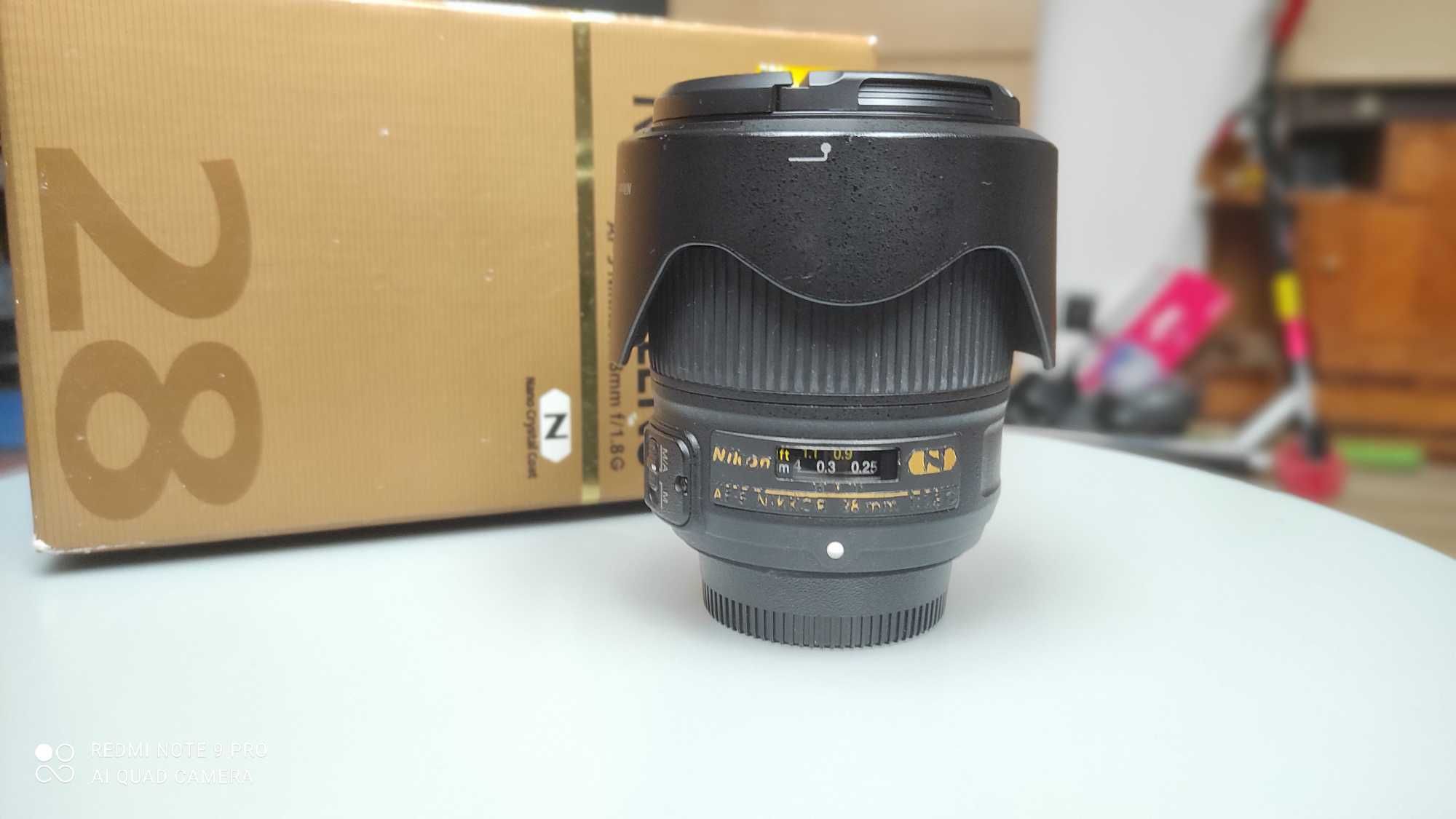 Obiektyw Nikkor zadbany ! Nikon AF-S NIKKOR 28mm f/1.8G