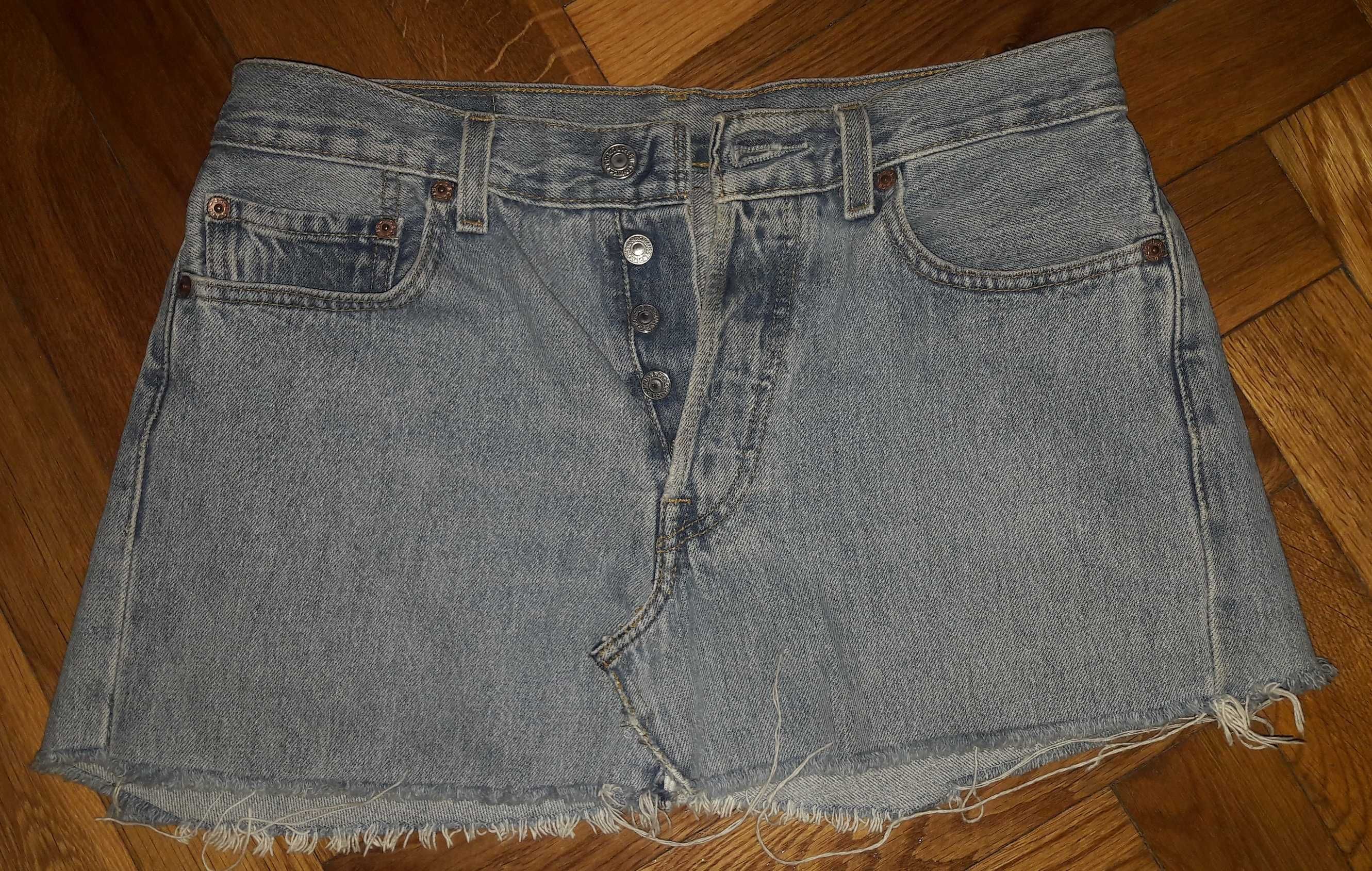 Spódnica jeans Levis 501 W30L30