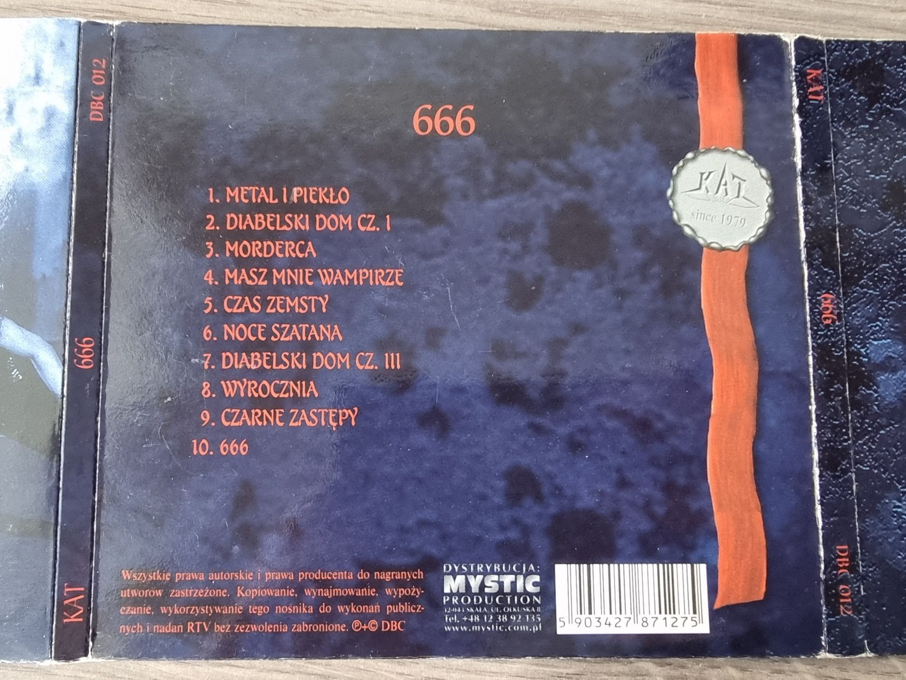 KAT - 666 - CD digipack Mystic 2004
