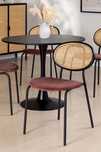Cadeiras em rattan e veludo cor-de-rosa SKLUM