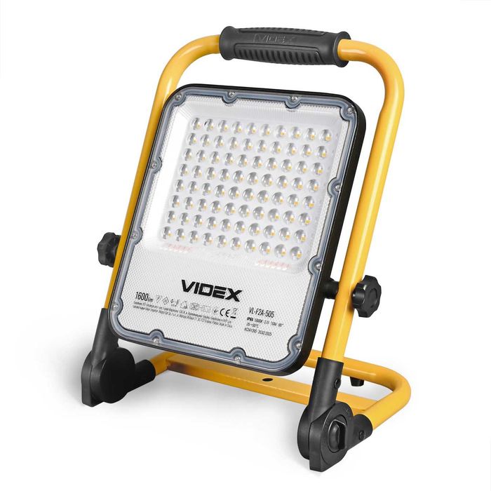 PREMIUM LED прожектор акумуляторний VIDEX F2A 50W для будівельників
