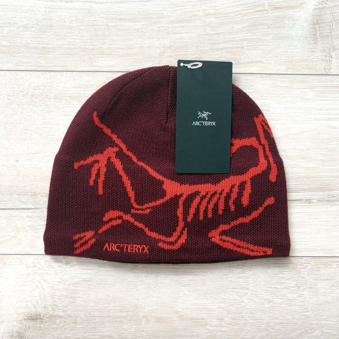Czapka zimowa beanie arcteryx arc’teryx bird head toque mars czerwona