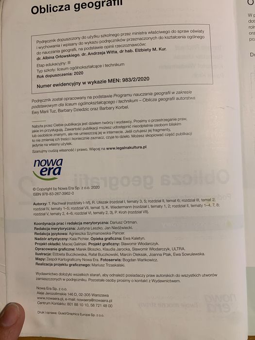 Oblicza geografii 1, podrecznik