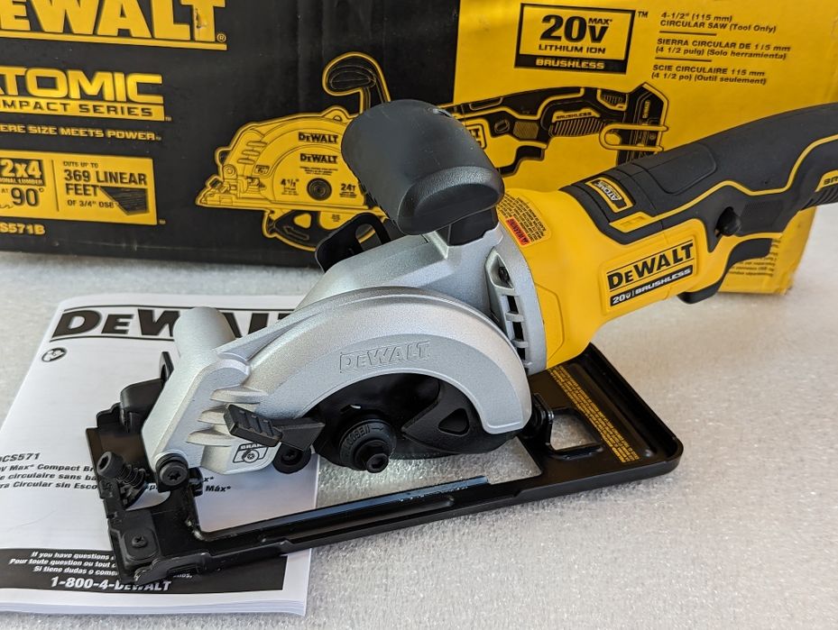 DeWALT DCS571 20V Atomic Циркулярна дискова пила торцовка паркетка