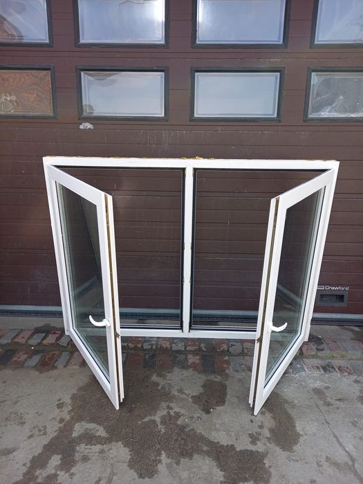 Okno dwuskrzydłowe pcv 187x136 plastikowe okna DOWÓZ CAŁY KRAJ