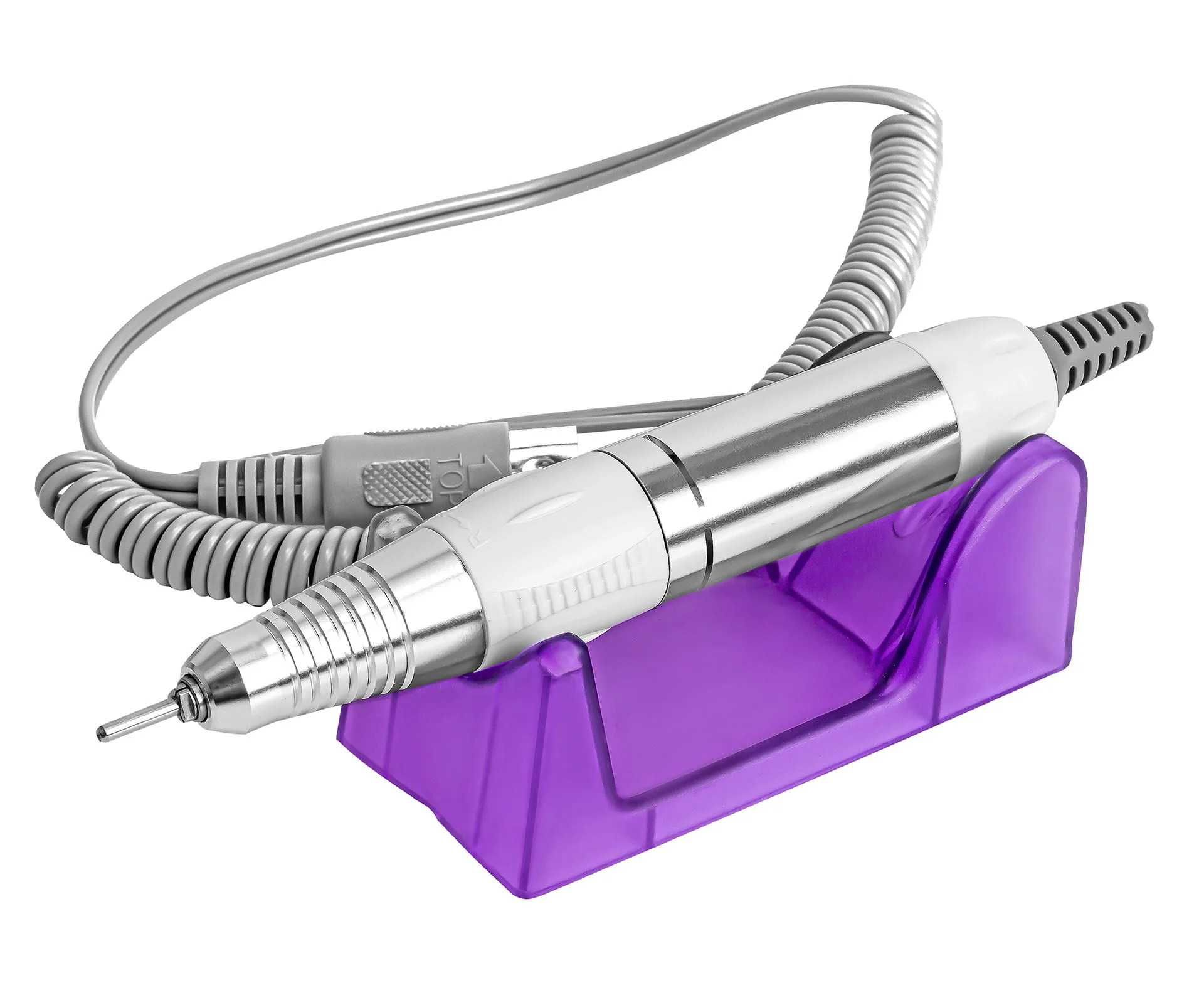 Frezarka Biała ZS 601 Clavier 65W do paznokci Manicure zestaw frezy