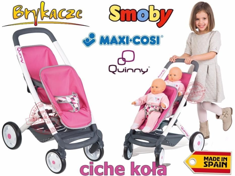 Коляска для куклы двойни Cosi 253297 Smoby 253298